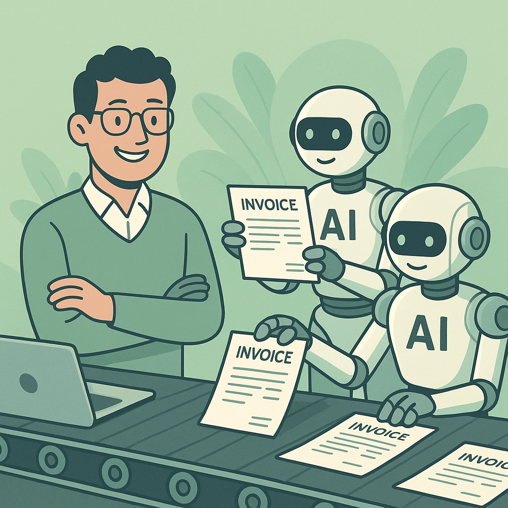 Imagen principal con automatización facturas IA